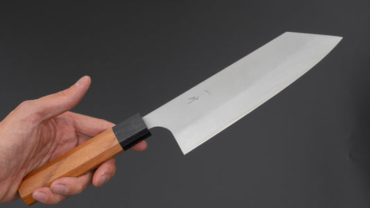 Hitohira Echizen SG2 Bunka 180 mm Keyaki Zelkova-handgreep