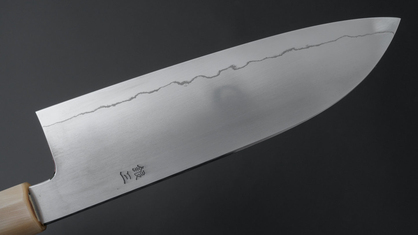 Hitohira Kikuchiyo Izo Silver #3 Santoku Yakusugi Cedar Handle