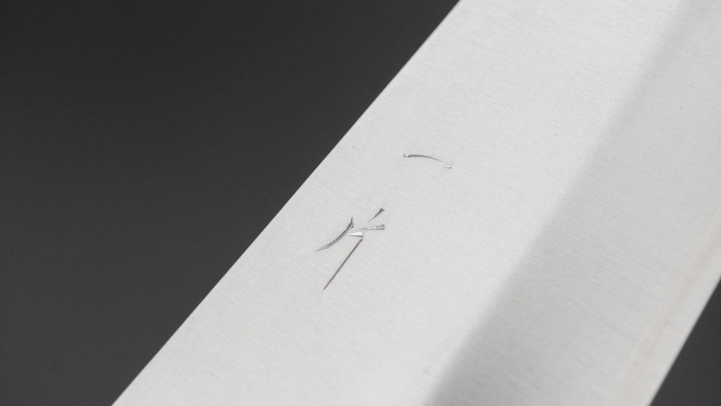 Hitohira Echizen SG2 Bunka 180 mm Keyaki Zelkova-handgreep