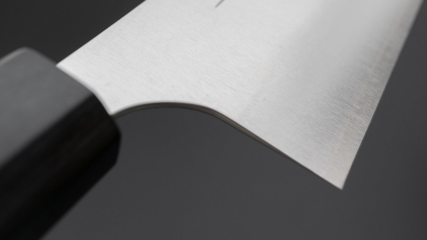 Hitohira Echizen SG2 Bunka 180 mm Keyaki Zelkova-handgreep