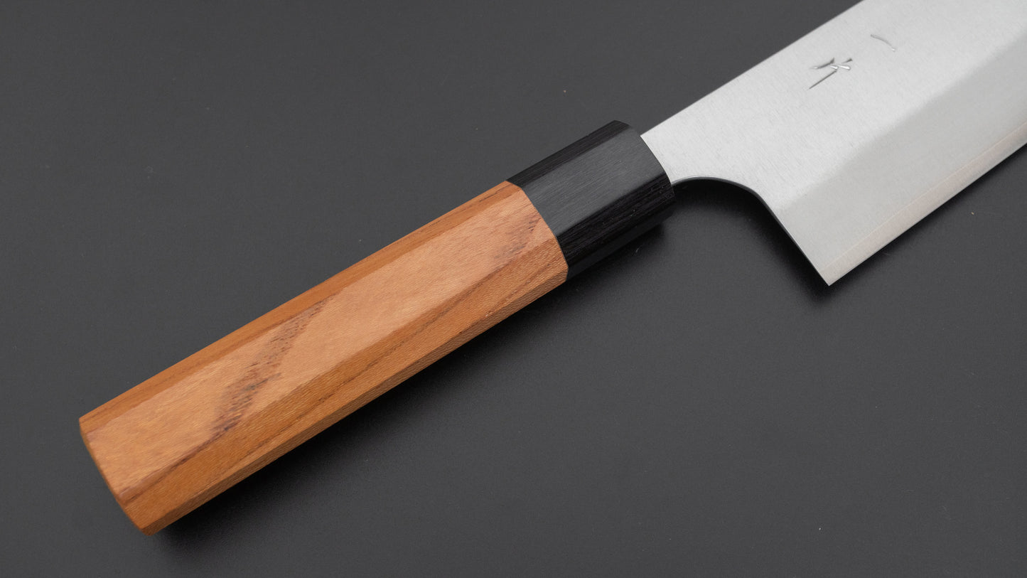 Hitohira Echizen SG2 Bunka 180 mm Keyaki Zelkova-handgreep