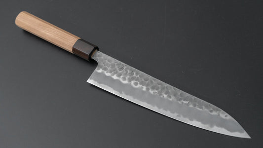 Hitohira Futana White #2 Migaki Tsuchime Gyuto 210mm Cherry Wood Handle