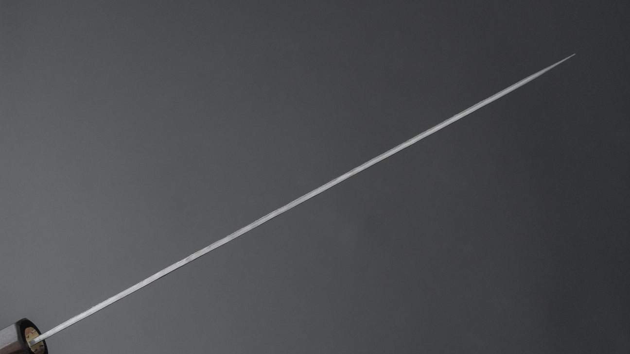 Hitohira Futana White #2 Migaki Tsuchime Gyuto 210mm Cherry Wood Handle