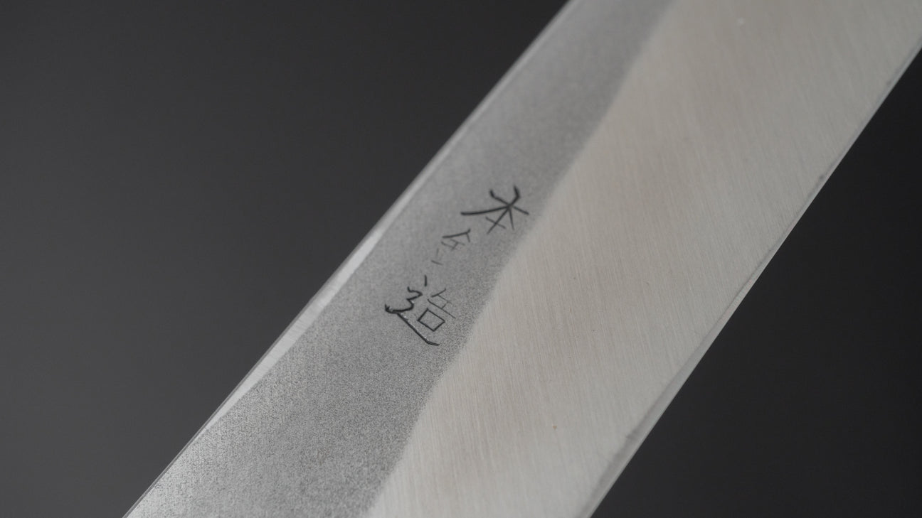 Morihei Munetsugu White #2 Left-Handed Yanagiba 240mm Ho Wood Handle