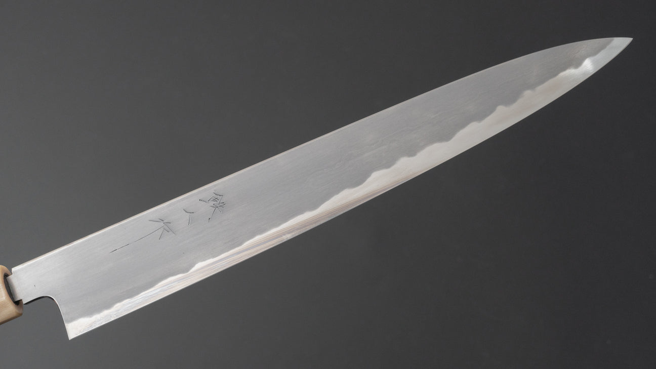 Tetsujin Blue #2 Kasumi Sujihiki 270 mm Taihei palissander handvat