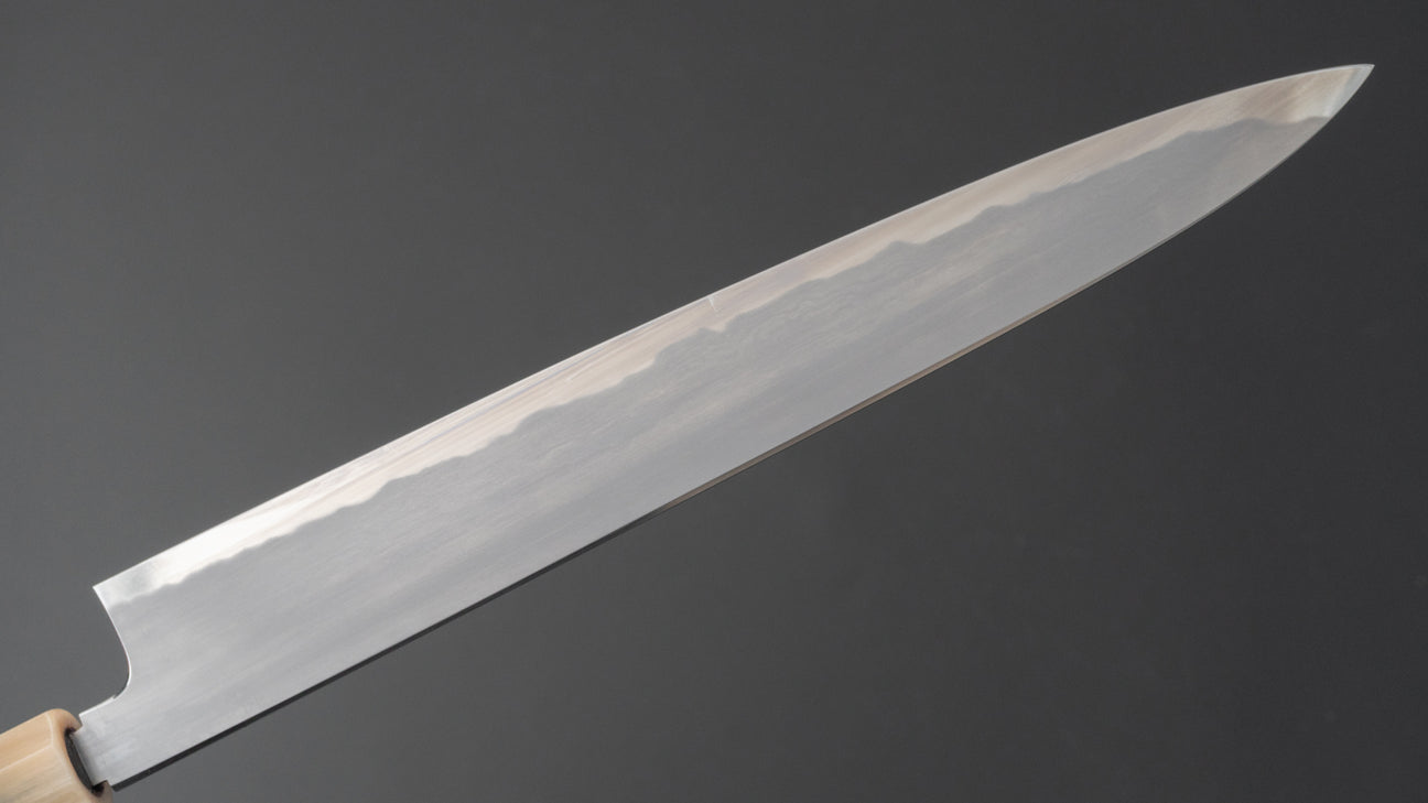 Tetsujin Blue #2 Kasumi Sujihiki 270 mm Taihei palissander handvat