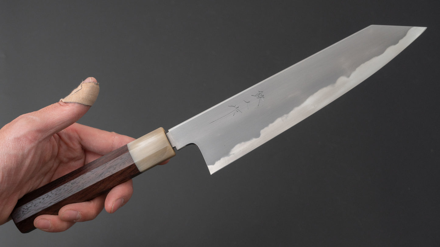 Tetsujin Blue #2 Kasumi Kiritsuke Gyuto 210 mm Taihei palissander handvat