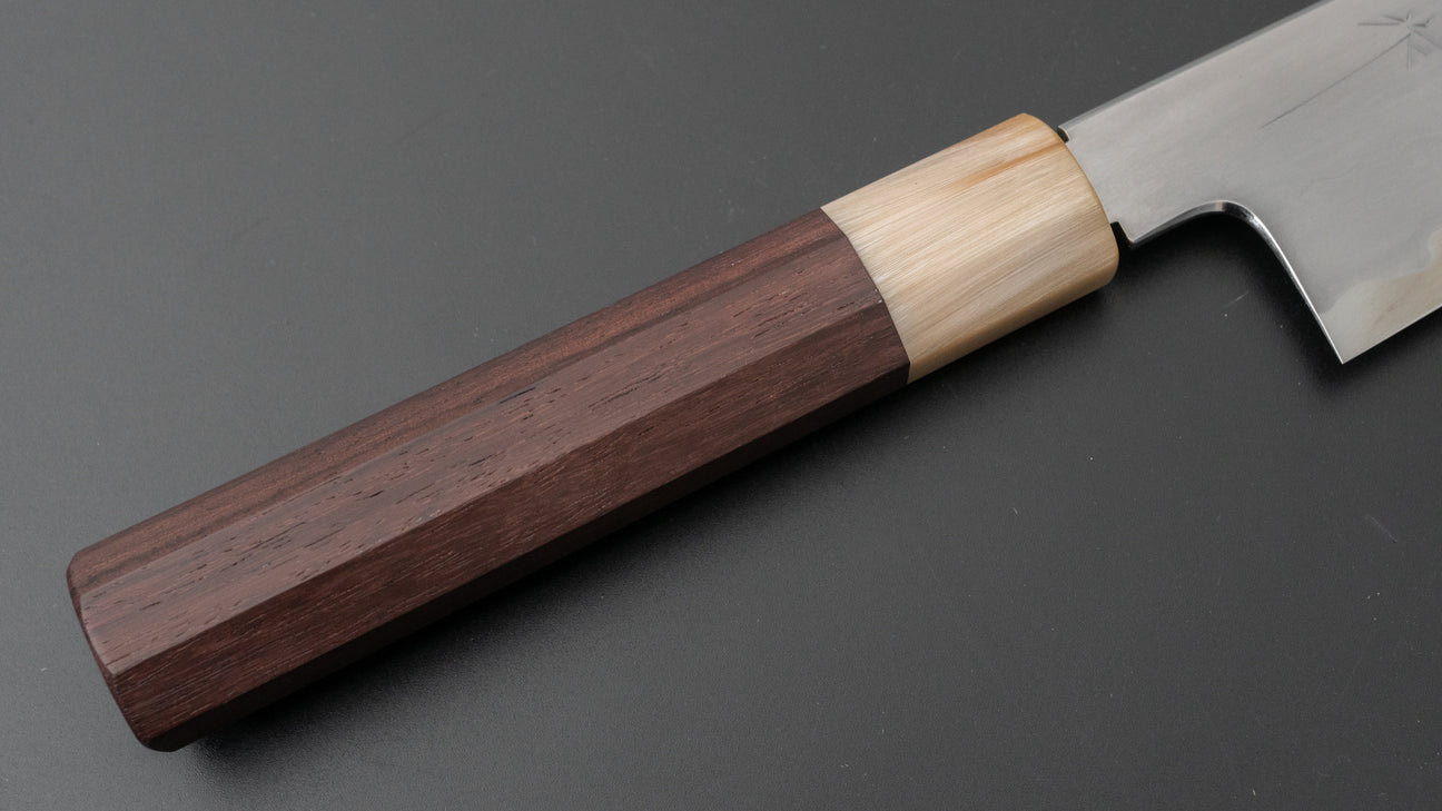 Tetsujin Blue #2 Kasumi Gyuto 180 mm Taihei palissanderhouten handvat