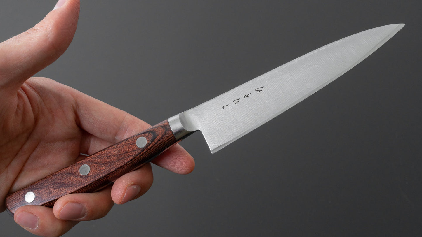 Hitohira KH Stainless Petty 120mm Imitation Mahogany Handle