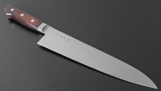 Hitohira KH roestvrij Gyuto 240 mm imitatie mahoniehouten handvat