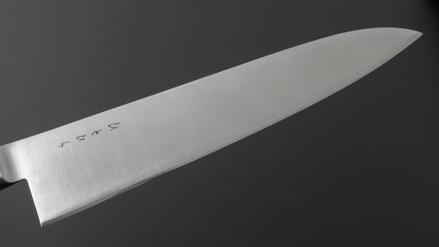 Hitohira KH roestvrij Gyuto 240 mm imitatie mahoniehouten handvat