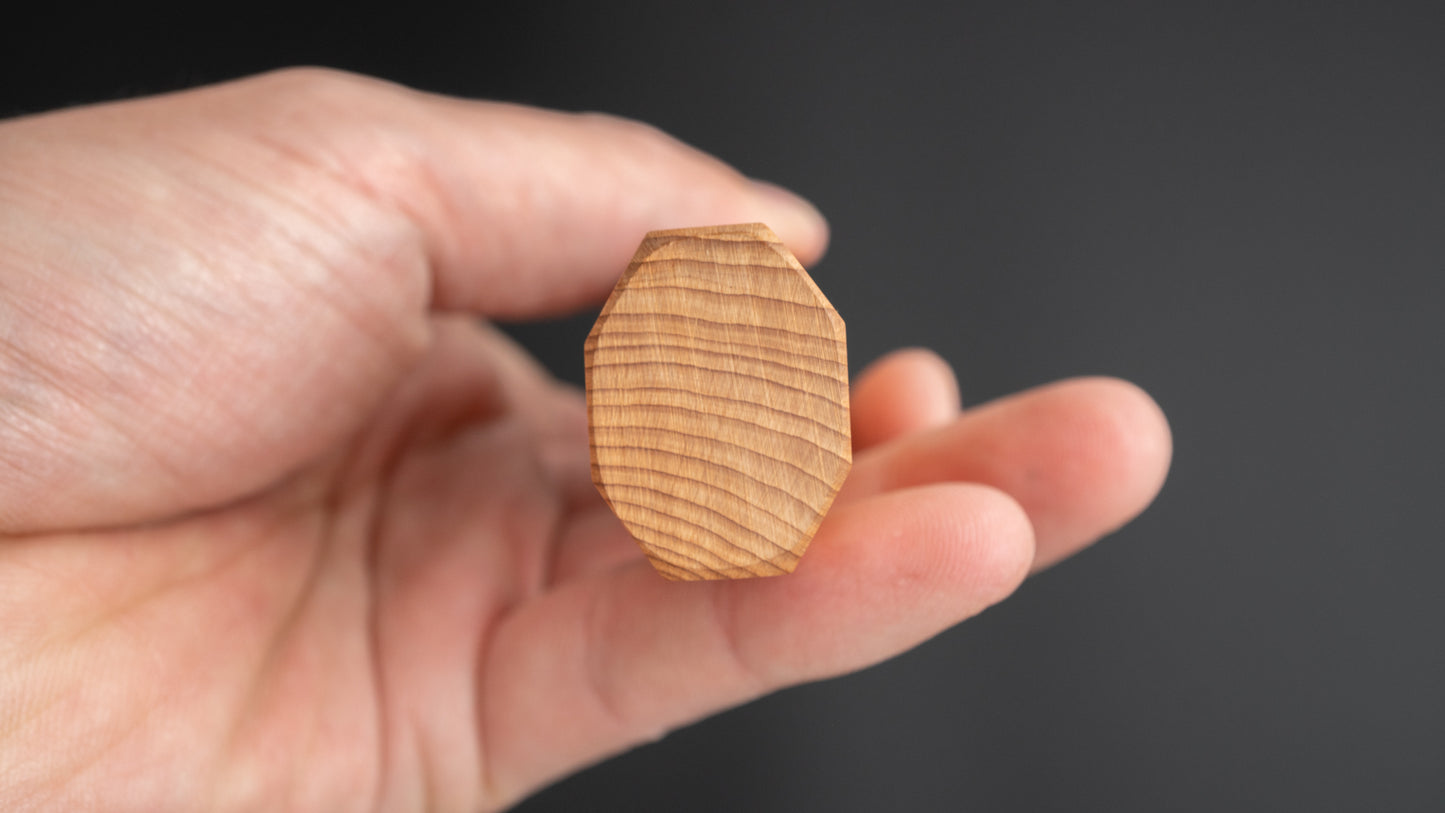 Hitohira Tanaka Kyuzo Blue #1 Kurouchi Nakiri 180mm Yakusugi Cedar Handle (Kaku)