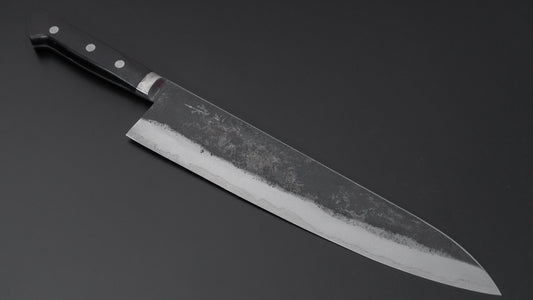 Morihei Hisamoto Kurouchi White #1 Gyuto 300mm Pakka Handle (Thick)