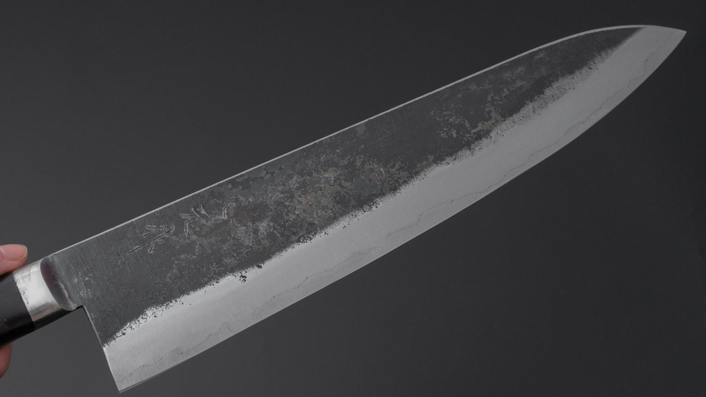 Morihei Hisamoto Kurouchi White #1 Gyuto 300mm Pakka Handle (Thick)