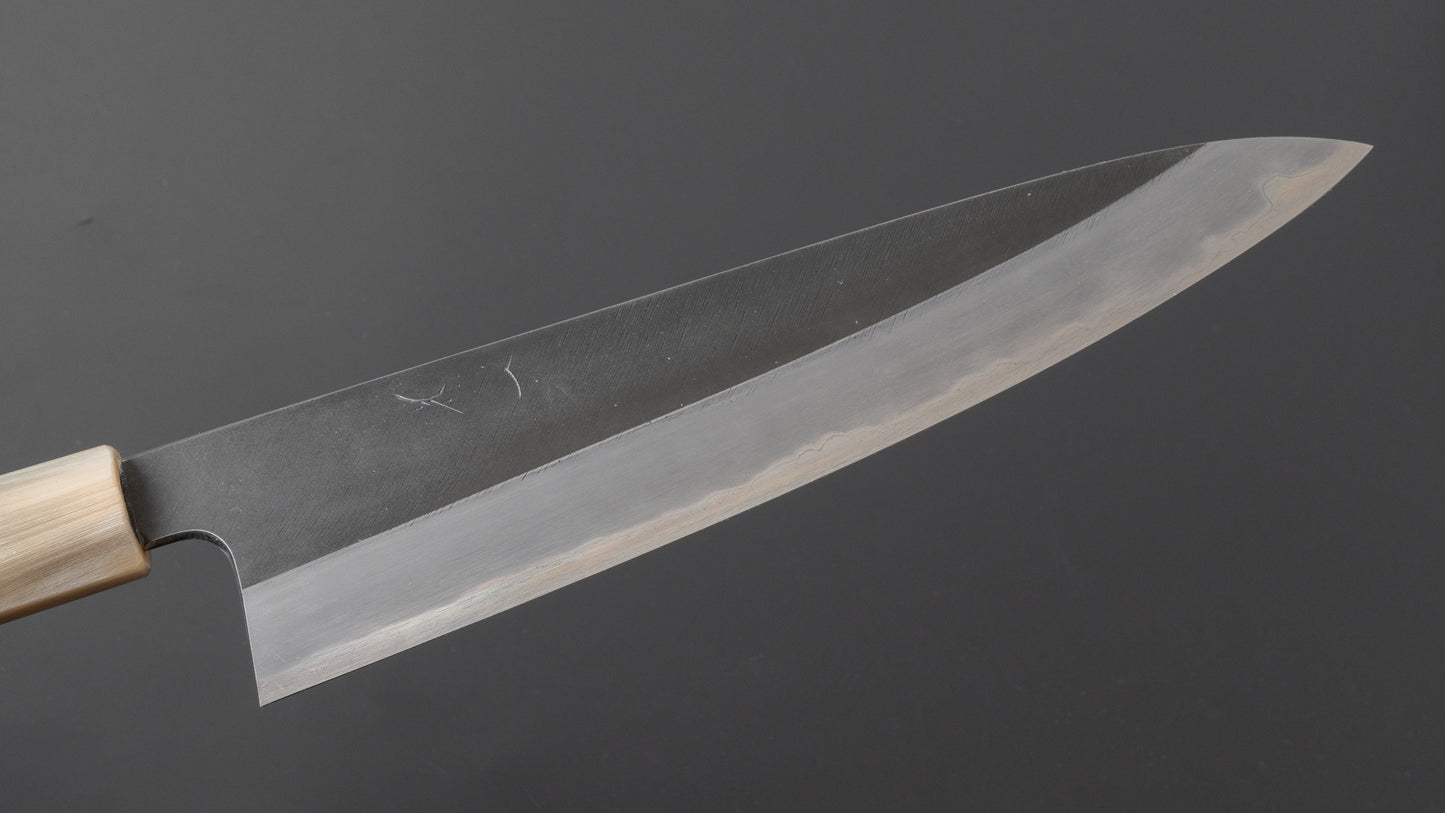 Hitohira Tanaka Kyuzo Vintage Swedish Carbon Kurouchi Gyuto 240mm Ziricote Handle (Saya)