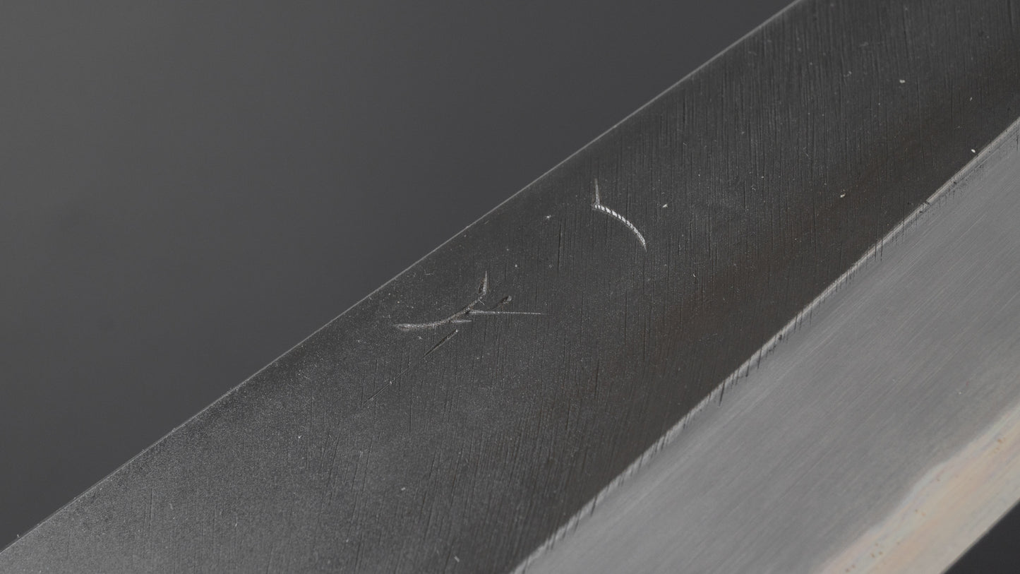 Hitohira Tanaka Kyuzo Vintage Swedish Carbon Kurouchi Gyuto 240mm Ziricote Handle (Saya)