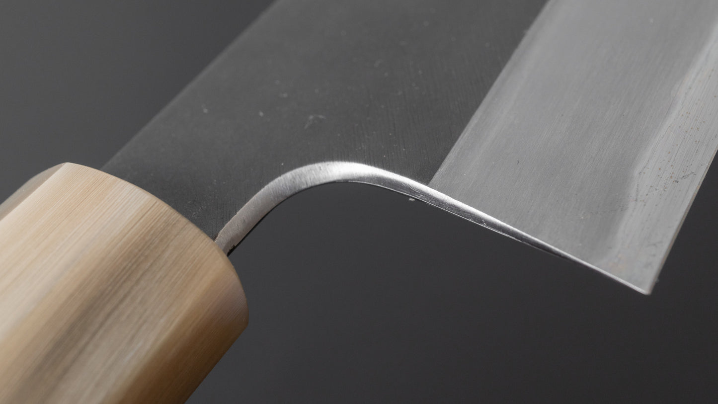 Hitohira Tanaka Kyuzo Vintage Swedish Carbon Kurouchi Gyuto 240mm Ziricote Handle (Saya)