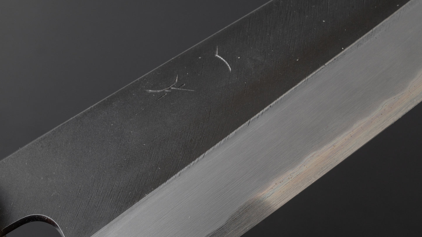 Hitohira Tanaka Kyuzo Vintage Swedish Carbon Kurouchi Gyuto 240mm Ziricote Handle (Saya)