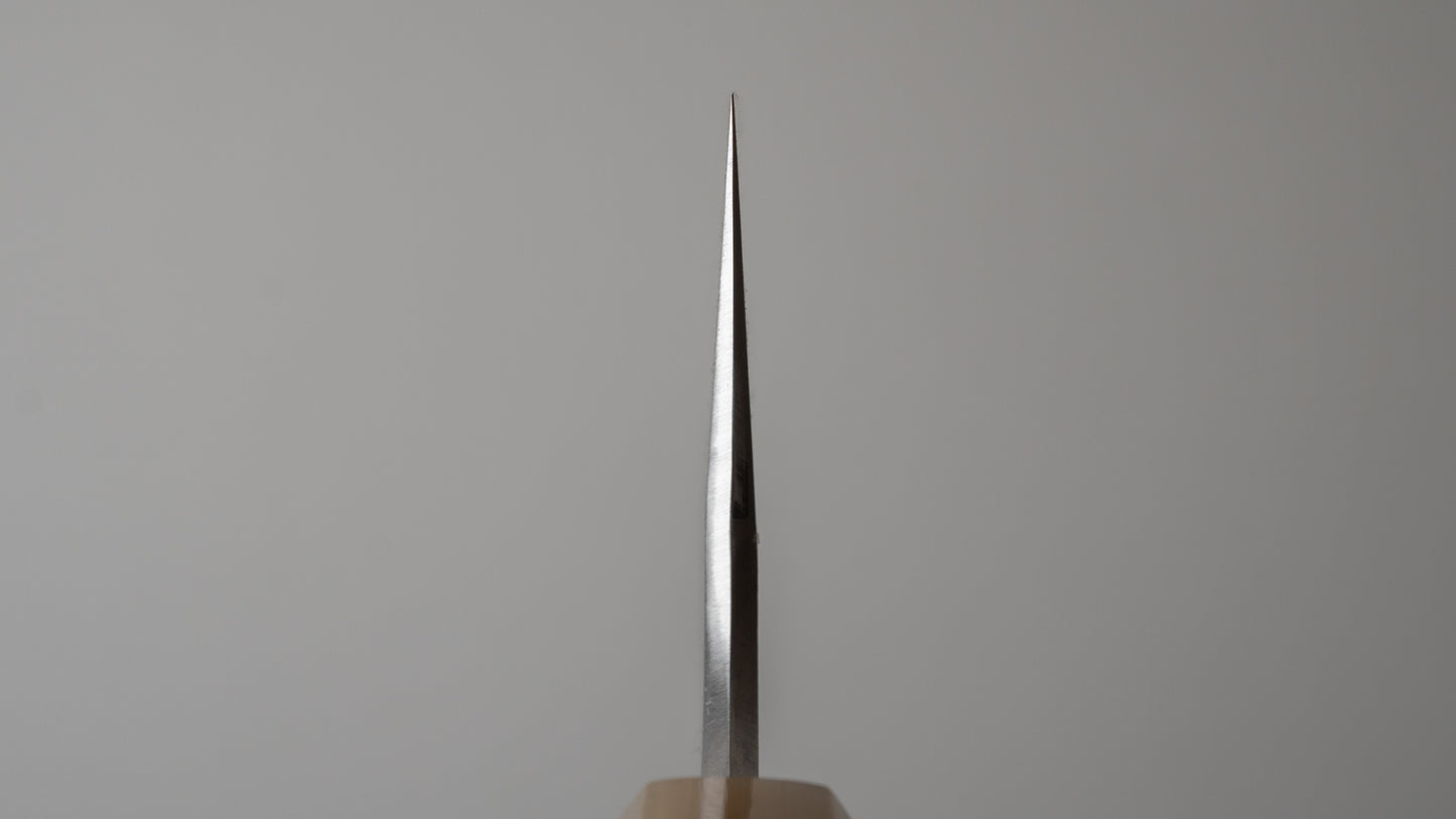 Hitohira Tanaka Kyuzo Vintage Swedish Carbon Kurouchi Gyuto 240mm Ziricote Handle (Saya)