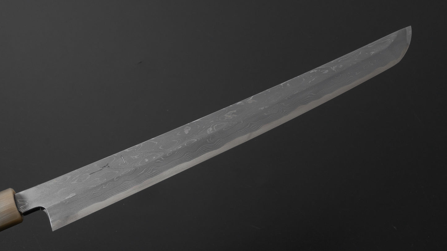 Hitohira Kikuchiyo Mosuke Kikko Blue #1 Yanagi Sakimaru 300mm Ziricote Handle (Saya)