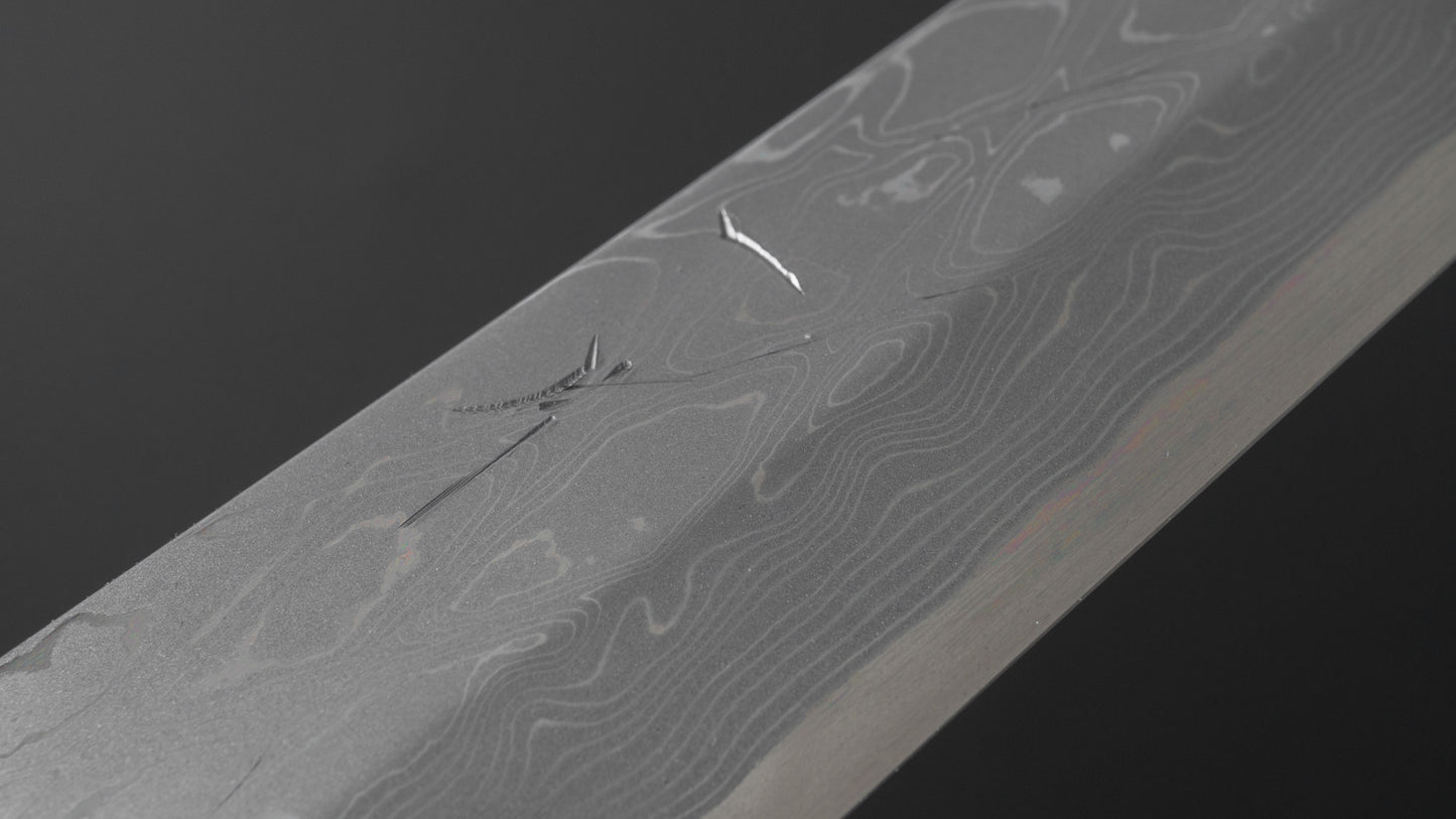 Hitohira Kikuchiyo Mosuke Kikko Blue #1 Yanagi Sakimaru 300mm Ziricote Handle (Saya)