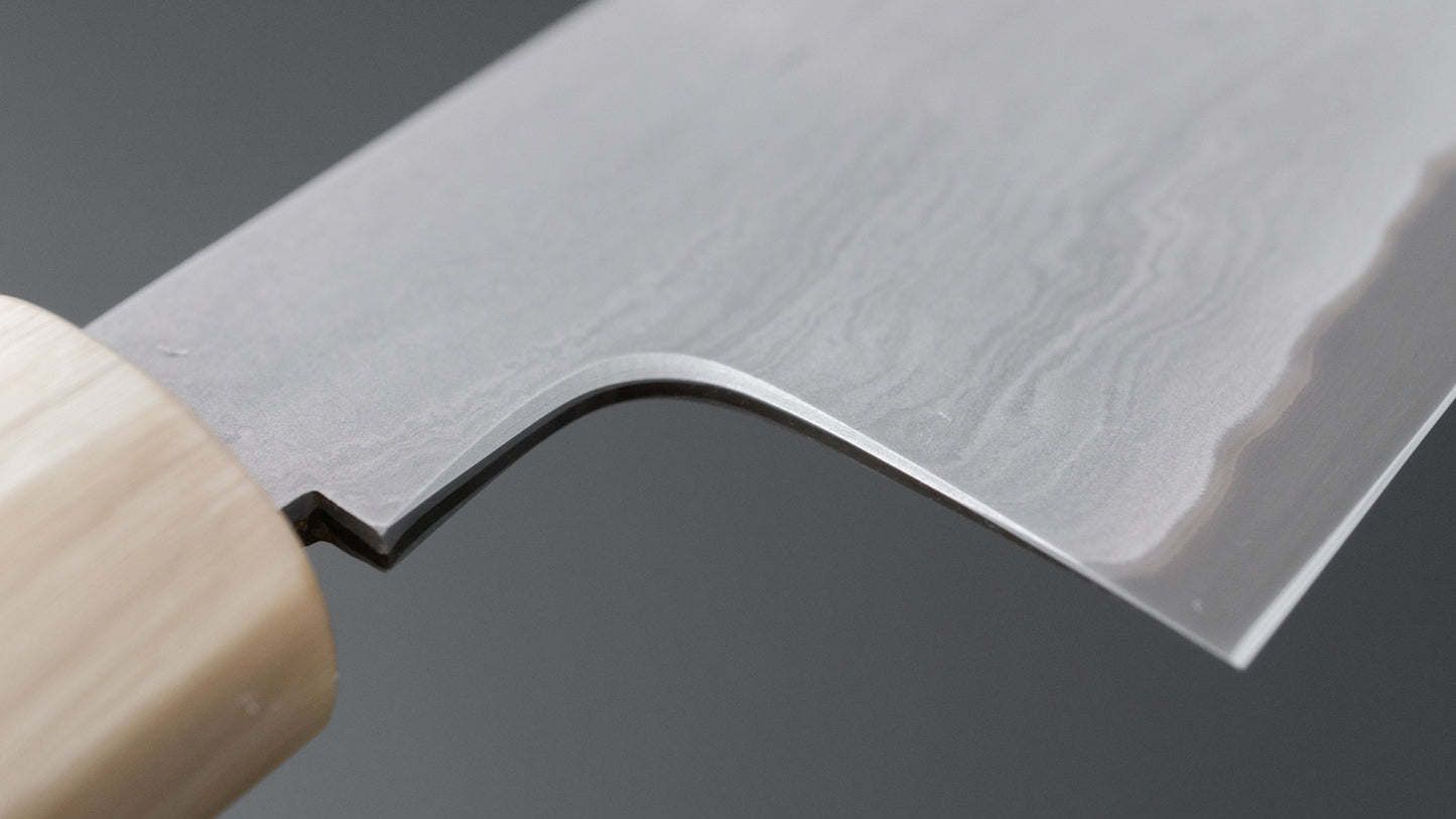 Tetsujin Blue #2 Metal Flow Santoku 180mm Taihei Rosewood Handle