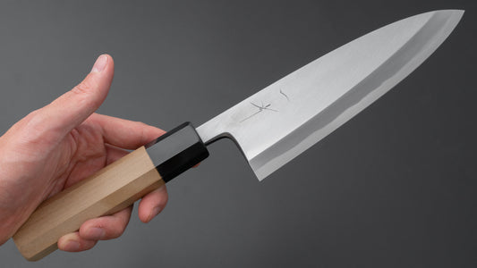 Hitohira Togashi Blue #2 Deba 180mm Ho Wood Handle (Saya)