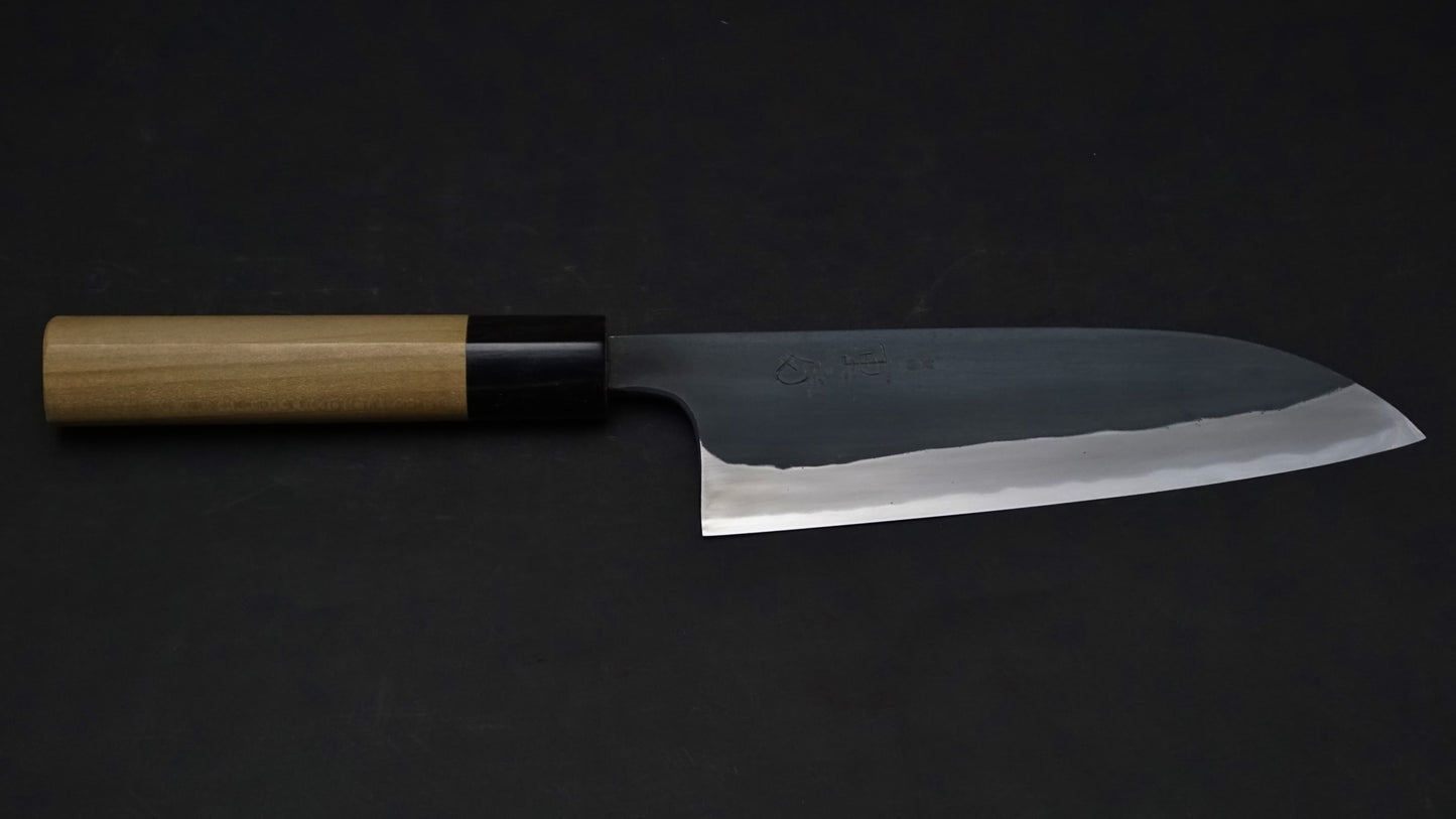Shigefusa Kurouchi Santoku 165 mm Ho houten handvat