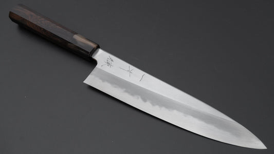 Hitohira Tanaka Ren White #2 Gyuto 210mm Ebbenhouten Handvat