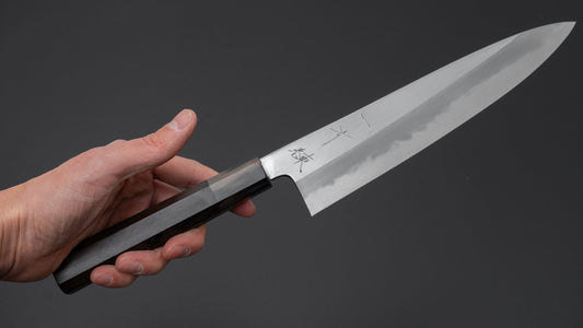 Hitohira Tanaka Ren White #2 Gyuto 210mm Ebbenhouten Handvat