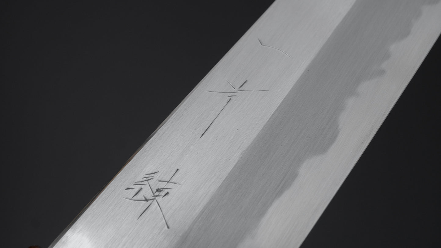 Hitohira Kikuchiyo Ren White #2 Gyuto 240mm Ebony Handle