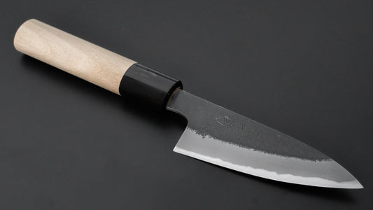 Hitohira Hinode Nashiji White #2 Paring 90mm Ho Wood Handle (D-Shape)