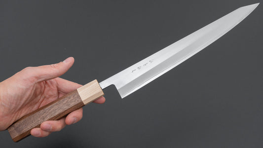 Hitohira TD SLD Migaki Sujihiki 240mm Walnut Handle