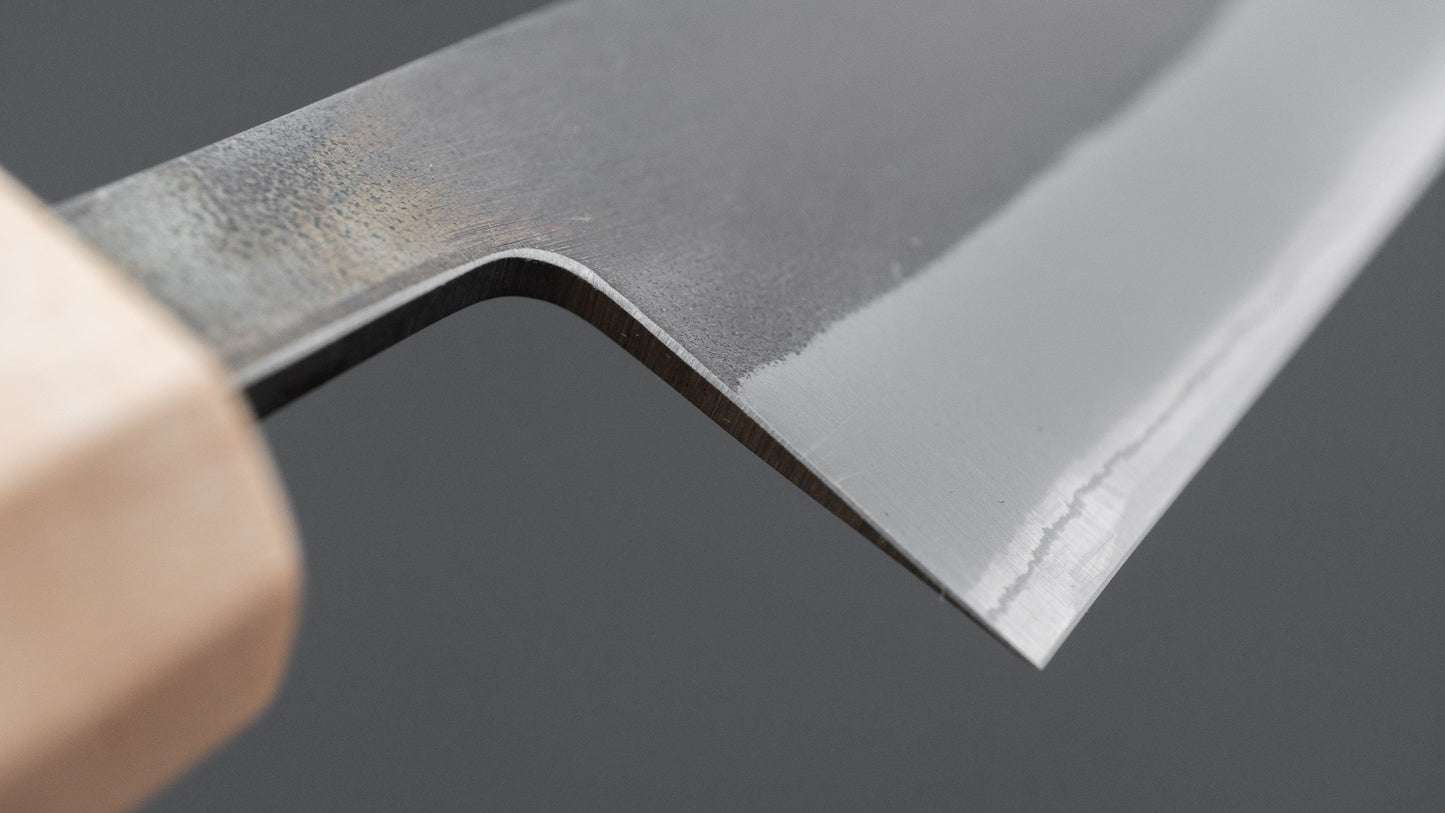 Hitohira TD Blue #2 Stainless Clad Kurouchi Sujihiki 240mm Walnut Handle