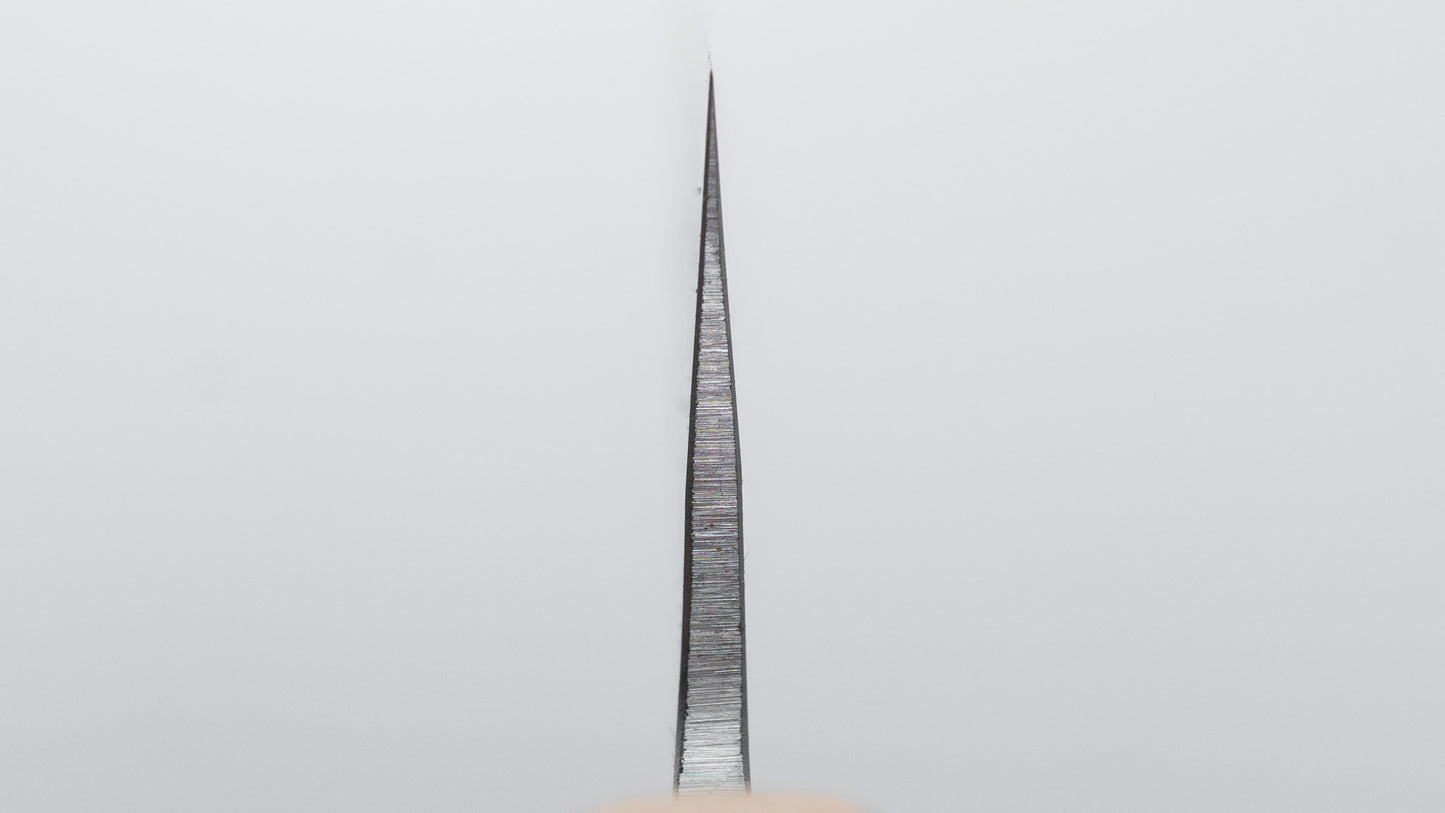 Hitohira TD Blue #2 Stainless Clad Kurouchi Sujihiki 240mm Walnut Handle