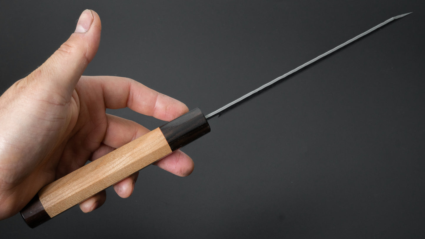 Hitohira Futana Stainless Tsuchime Damascus Bunka Cherry Wood Handle