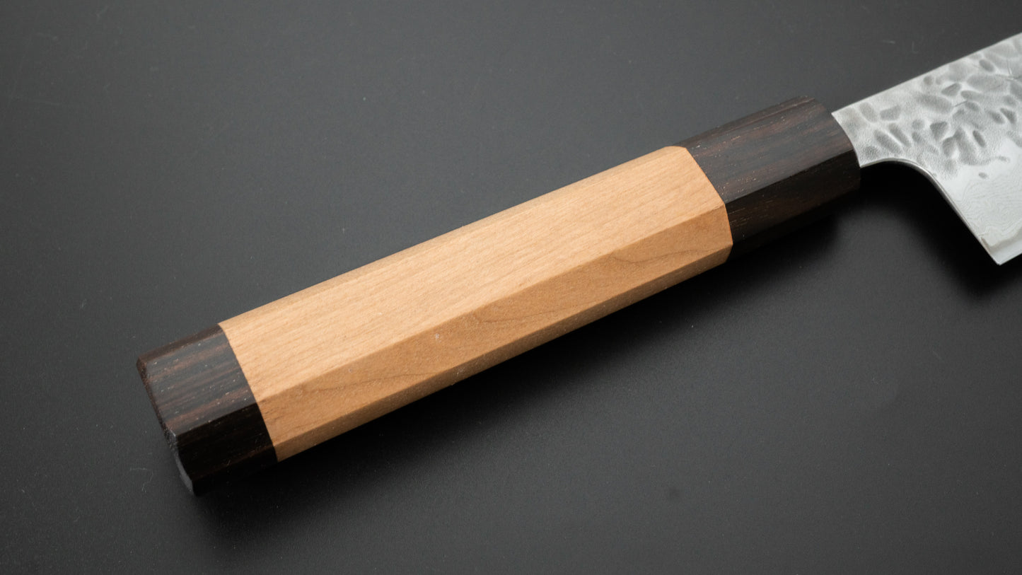 Hitohira Futana Stainless Tsuchime Damascus Bunka Cherry Wood Handle