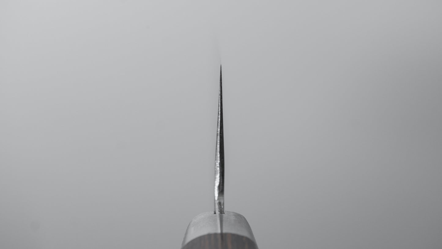 Hitohira NM V10 Tsuchime Damascus Nakiri 165mm Imitation Mahogany Handle