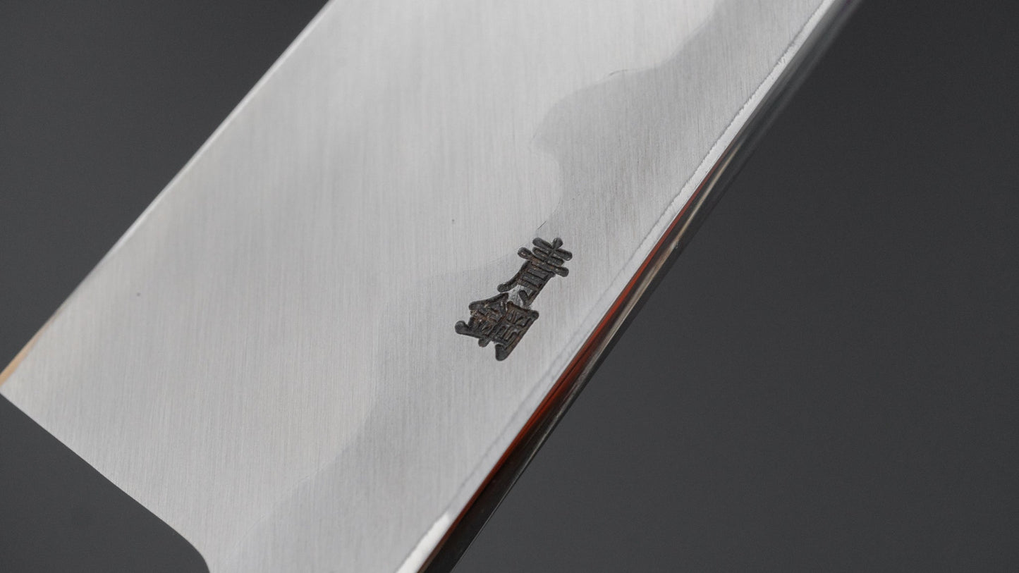 Hitohira Kikuchiyo Manzo Blue #2 Mioroshi Deba 240mm Ho Wood Handle (Saya)