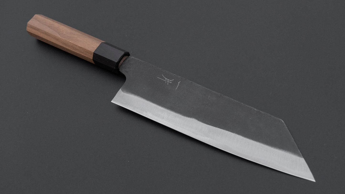 Hitohira Hizen Kurouchi Blue #1 Bunka 190mm Walnut Handle