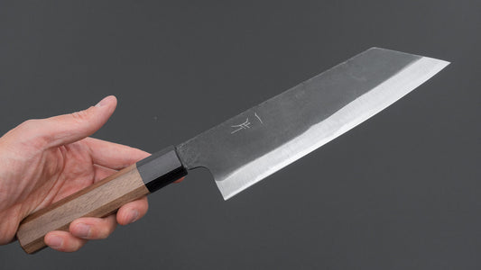 Hitohira Hizen Kurouchi Blue #1 Bunka 190 mm walnoot handvat