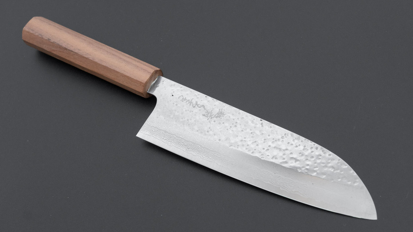 Hitohira STK VG-7 Santoku 165mm Walnut Handle