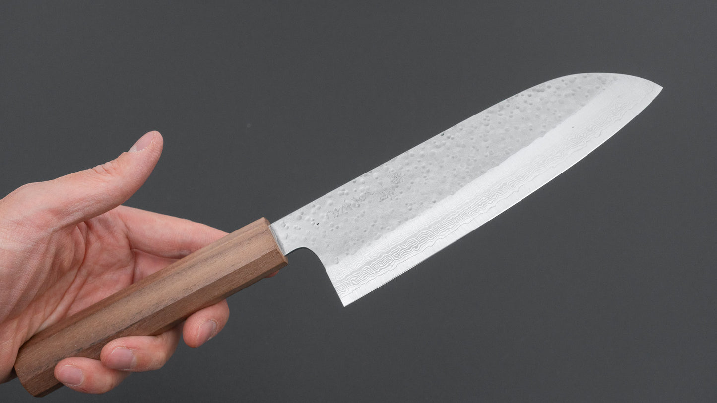 Hitohira STK VG-7 Santoku 165mm Walnut Handle