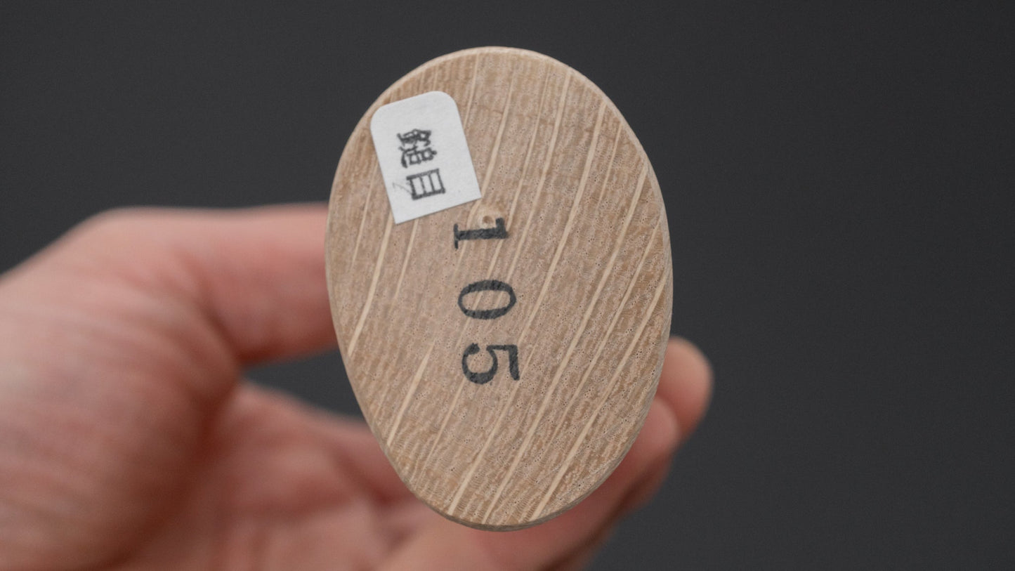 Ajikataya Tsuchime Takewari 105 mm eiken handvat (dubbele schuine kant)