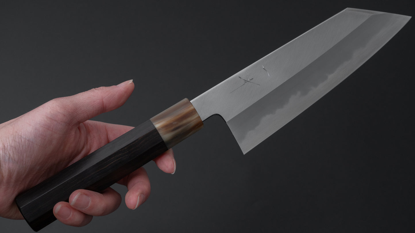 Hitohira Tanaka Kyuzo Blue #1 Migaki Bunka Taihei Makassar Ebony Handle