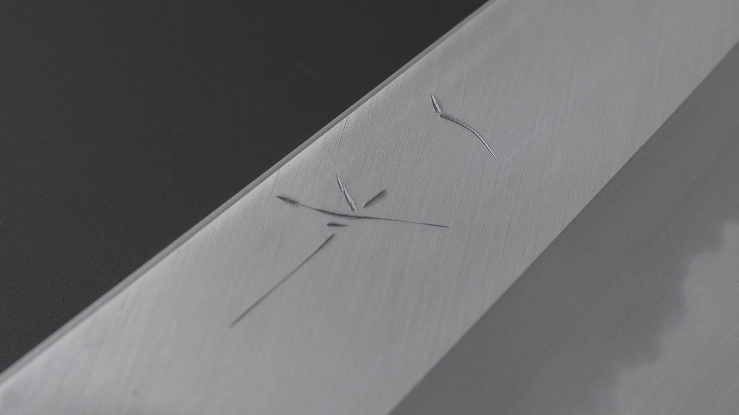 Hitohira Tanaka Kyuzo Blue #1 Migaki Bunka Taihei Makassar Ebony Handle