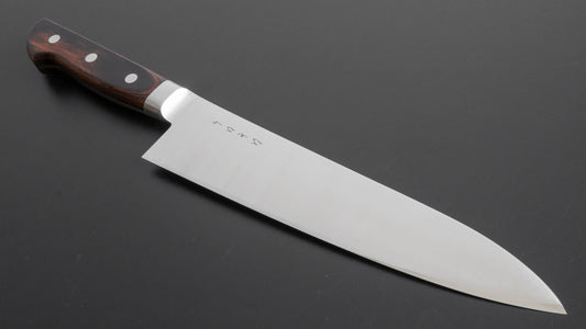 Hitohira KH Stainless Gyuto 210mm Imitation Mahogany Handle