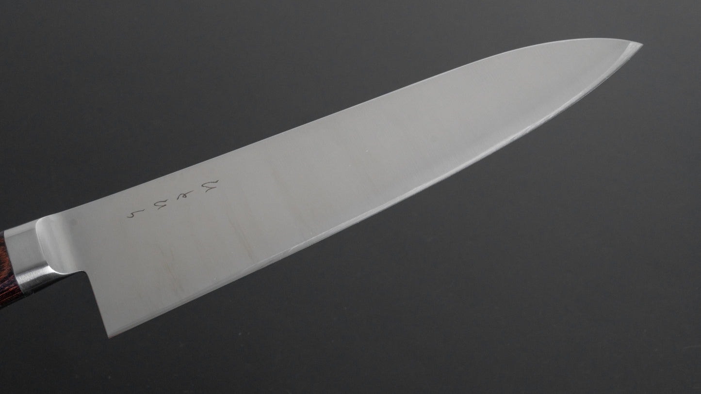Hitohira KH RVS Gyuto 210mm Imitatie Mahonie Handvat