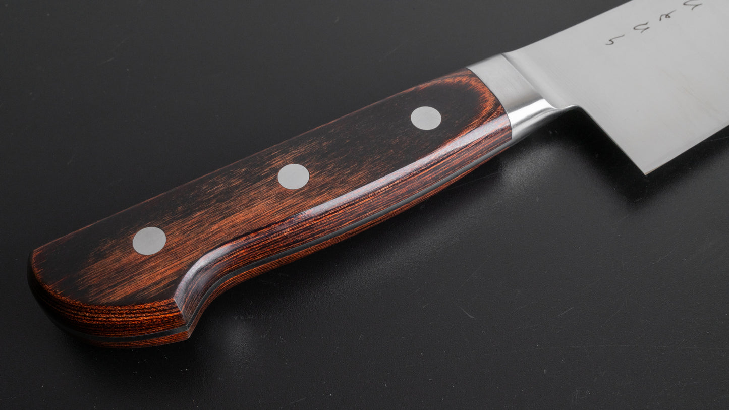 Hitohira KH RVS Gyuto 210mm Imitatie Mahonie Handvat