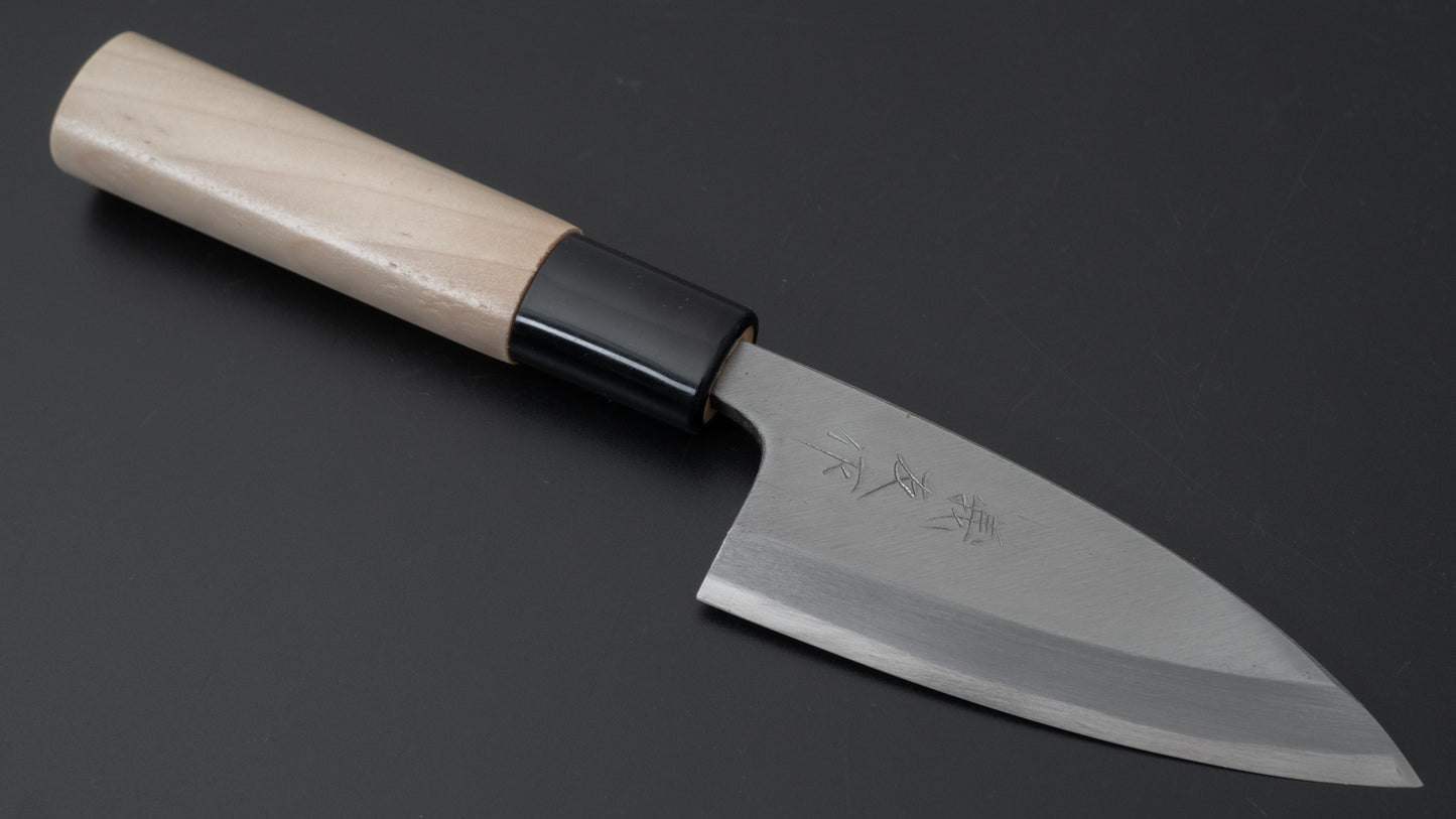 Morihei Yoshitomo Deba 90mm Poplar Handle